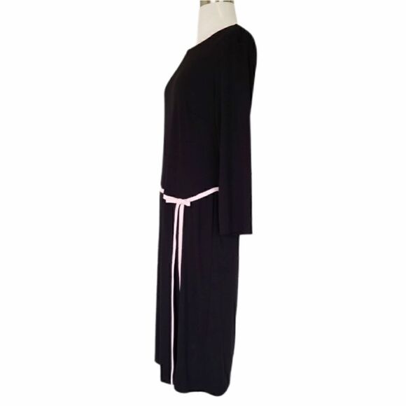 Connected Apparel Black Pink Long Sleeve Dress - Picture 7 of 12